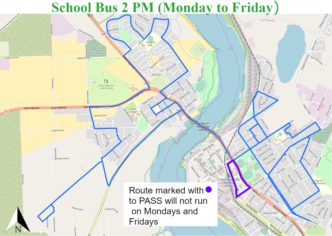 Port Augusta Bus - PA School Bus 2 PM