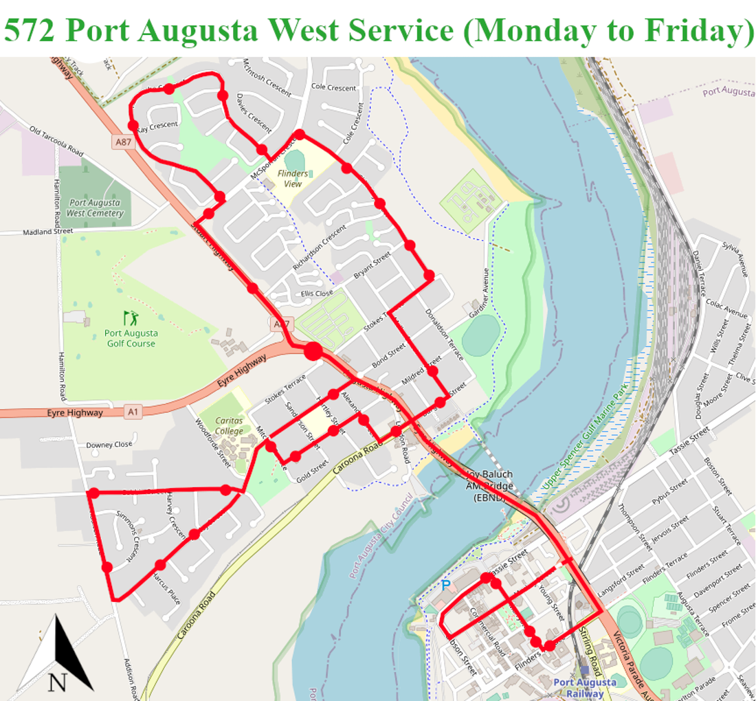 Port Augusta Bus - PA 572 West
