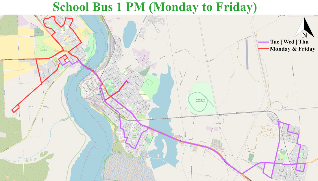 Port Augusta Bus - PA School Bus 1 AM