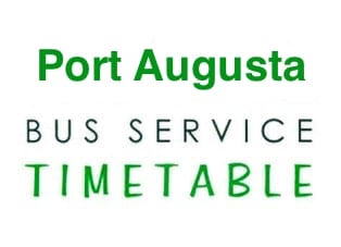 Port Augusta Bus Service Timetable